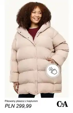 C&A Pikowany płaszcz z kapturem C & A oferta