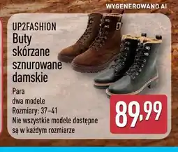 ALDI Buty skórzane sznurowane damskie Up2fashion oferta