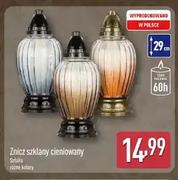 ALDI Znicz szklany cieniowany oferta