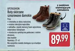 ALDI Buty skórzane sznurowane damskie Up2fashion oferta