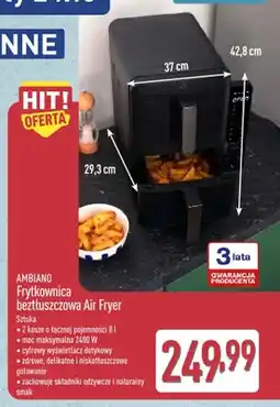 ALDI Frytkownica beztłuszczowa Ambiano oferta
