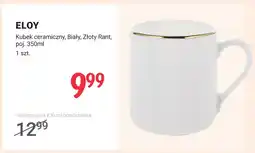 Rossmann Kubek ceramiczny biały Złoty Rant poj. 350 ml Eloy oferta