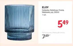 Rossmann Szklanka reliefowa prosta niebieska poj. 260 ml Eloy oferta