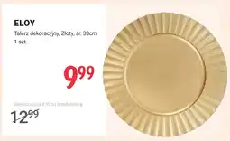 Rossmann Talerz dekoracyjny złoty śr. 33 cm Eloy oferta