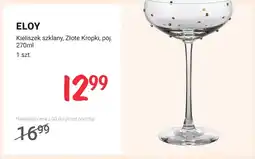 Rossmann Kieliszek szklany Złote Kropki poj. 270 ml Eloy oferta