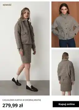 Greenpoint Casualowa kurtka w drobną kratkę Greenpoint oferta