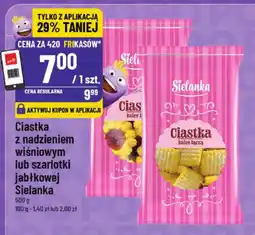 Polomarket Ciastka z nadzieniem wiśniowym lub szarlotki jabłkowej Sielanka oferta