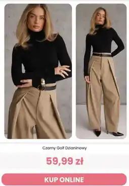 Renee Czarny golf dzianinowy Reneé oferta