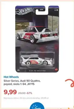 Smyk Pojazd Silver Series Audi 90 Quattro skala 1:64 JKY15 Hot Wheels oferta