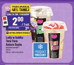Polomarket Lody w kubku Tere Fere o smaku śmietankowo-czekoladowo-marcepanowo-pistacjowym Amore Gusto oferta