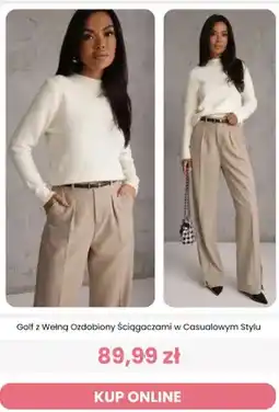Renee Golf z wełną ozdobiony ściągaczami w casualowym stylu Renee oferta