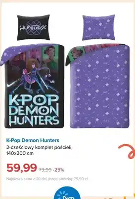 2-częściowy komplet pościeli K-Pop Demon Hunters 140x200 cm