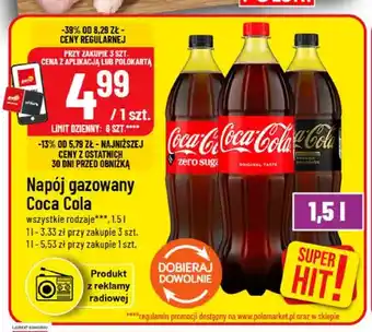 Napój gazowany Coca-Cola Zero Sugar