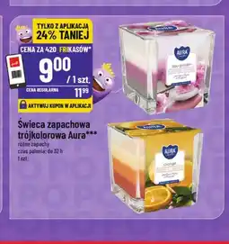 Polomarket Świeca zapachowa trójkolorowa Aura Orange oferta