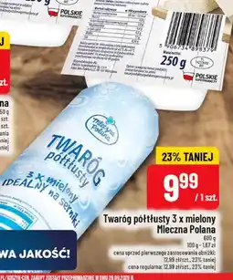 Polomarket Twaróg półtłusty 3 x mielony Mleczna Polana oferta