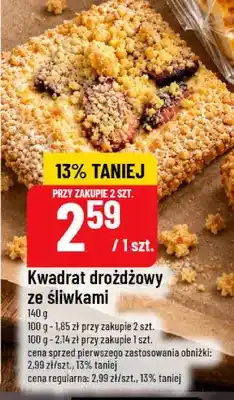 Polomarket Kwadrat drożdżowy ze śliwkami oferta