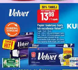 Polomarket Papier toaletowy biały Velvet oferta