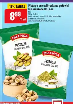 Polomarket Pistacje bez soli łuskane połówki Dr.Ensa oferta