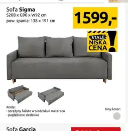 Black Red White Sofa Sigma oferta