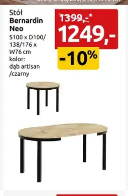 Black Red White Stół Bernardin Neo oferta
