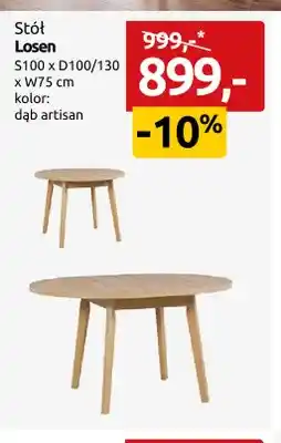 Black Red White Stół Losen oferta