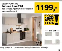 Black Red White Zestaw kuchenny Junona Line 240 pod zabudowę zmywarki bez blatu uni kaszmir oferta