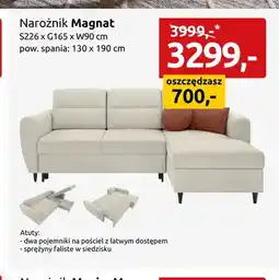 Black Red White Narożnik Magnat oferta