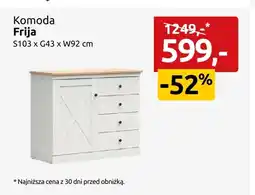 Black Red White Komoda Frija oferta