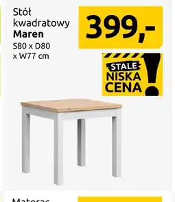 Black Red White Stół kwadratowy Maren oferta