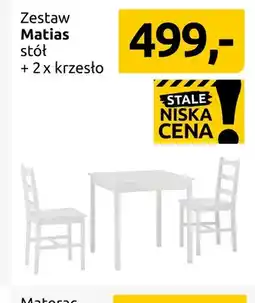 Black Red White Zestaw Matias stół + 2 x krzesło oferta