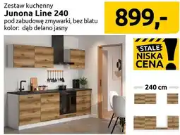 Black Red White Zestaw kuchenny Junona Line 240 pod zabudowę zmywarki, bez blatu kolor: dąb delano jasny oferta