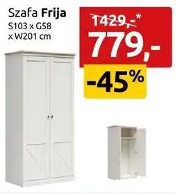 Black Red White Szafa Frija S103 x G58 x W201 cm oferta