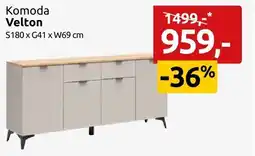 Black Red White Komoda Velton S180 x G41 x W69 cm oferta