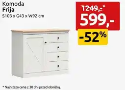 Black Red White Komoda Frija S103 x G43 x W92 cm oferta