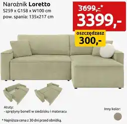 Black Red White Narożnik Loretto oferta
