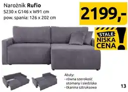 Black Red White Narożnik Rufio oferta