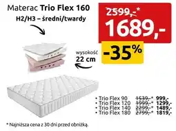 Black Red White Materac Trio Flex 160 oferta