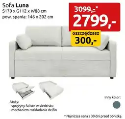Black Red White Sofa Luna oferta