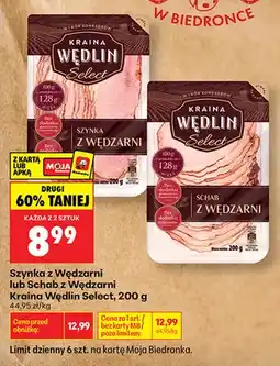 Biedronka Schab z Wędzarni Kraina Wędlin Select oferta