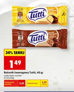 Biedronka Batonik twarogowy Tutti wanilia oferta