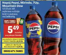 Delikatesy Centrum Napój Pepsi, Mirinda, 7UP, Mountain Dew oferta