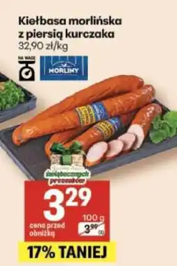 Delikatesy Centrum Kiełbasa Morlińska z piersią kurczaka oferta