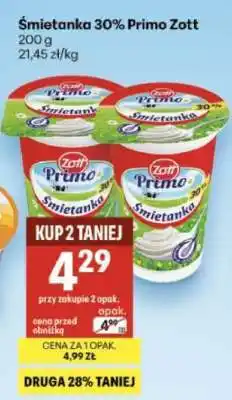 Delikatesy Centrum Śmietanka 30% Primo Zott oferta
