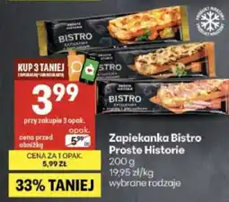 Delikatesy Centrum Zapiekanka BISTRO PROSTE HISTORIE oferta
