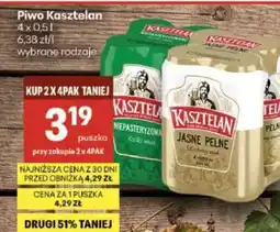 Delikatesy Centrum Piwo** KASZTELAN oferta
