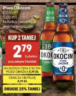 Delikatesy Centrum Piwo Okocim oferta