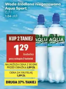 Delikatesy Centrum Woda źródlana niegazowana Aqua Sport oferta
