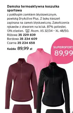 Tchibo Damska termoaktywna koszulka sportowa oferta