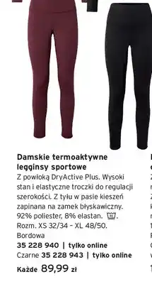 Tchibo Damskie termoaktywne legginsy sportowe oferta