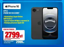 RTV EURO AGD Smartfon iPhone 16 128 czarny Apple oferta